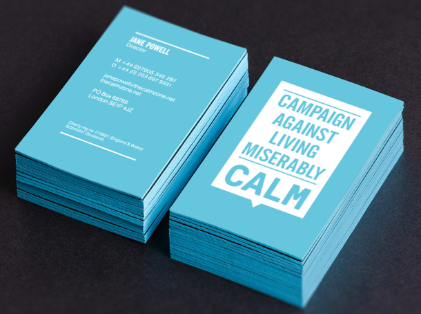 Calm business cards